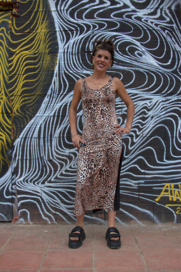 VESTIDO PLAYERO LEOPARDO
