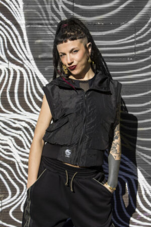 CHALECO corto BLACK BLACK