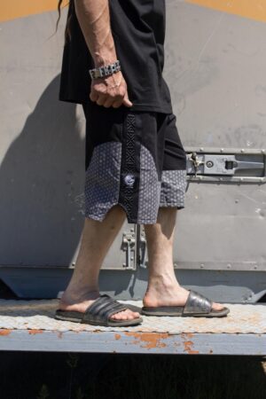 BASKET PANTS GEO GREY