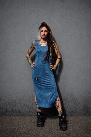 VESTIDO PLAYERO AZUL