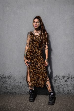 VESTIDO PLAYERO LEOPARDO
