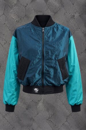 BOMBER REVERSIBLE PETROLEO TURQUESA